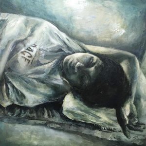 Mama, Alee Garibay, Oil on Canvas, 30 x 30 inches, 2017