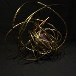 #5. “Mental Clarity” 11”x13”x10”, celestine aura, copper, brass 2020