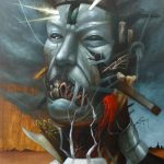Ian Quirante "Anamnesis" Acrylic on Canvas, 24 x 36 inches, 2021