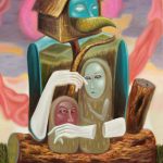Michael Delmo "Gam-Ol" Oil on Canvas, 40 x 30 inches, 2021