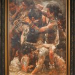 Orley Ypon "Bangayan" Oil on Canvas, 48 x 36 inches, 2021