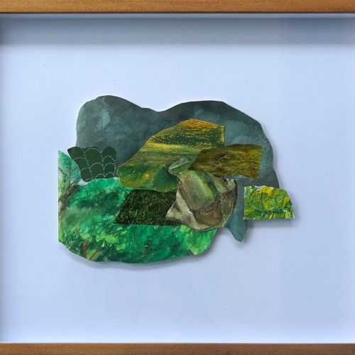 Mara Fabella_Recollections in Green #2_Mixed Media, 12 x 14.5 inches, 2021